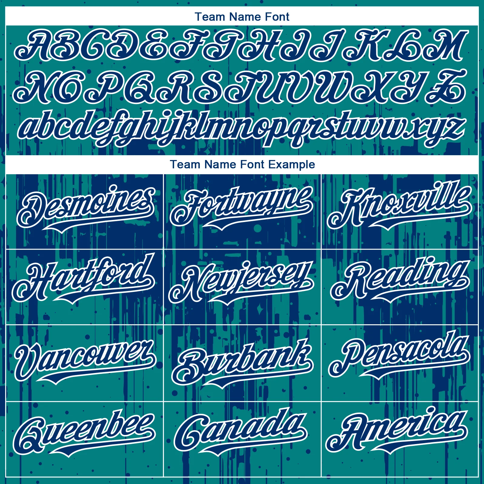 Custom Teal US Navy Blue-White Dripping Splatter Paint Authentic Baseball Jersey - Image 4