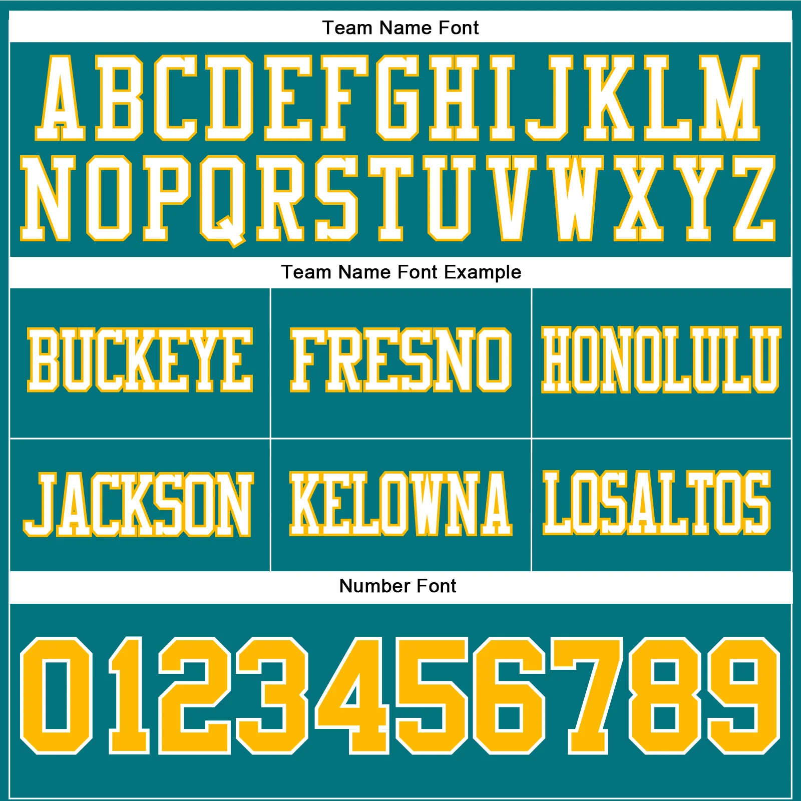 Custom Teal Gold-White Authentic Football Jersey - Image 4