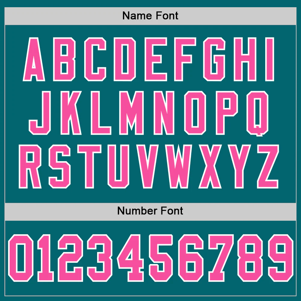 Custom Teal Pink-White Mesh Authentic Football Jersey - Image 4