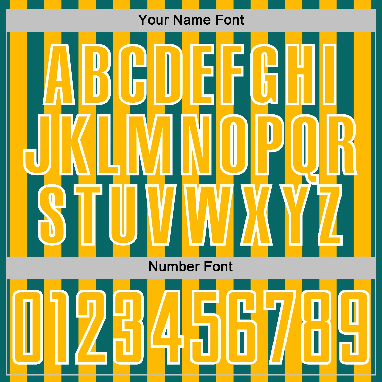 Custom Teal Gold-White Stripe Sports Sublimation Soccer Uniform Jersey - Image 6