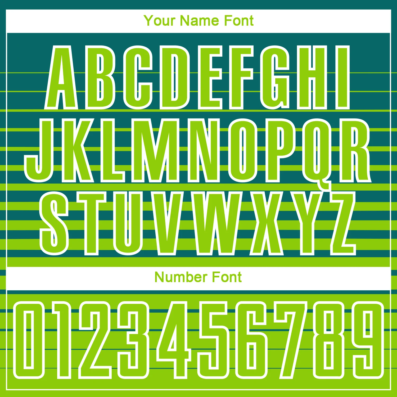 Custom Teal Neon Green-White Gradient Pinstripe Sublimation Soccer Uniform Jersey - Image 6