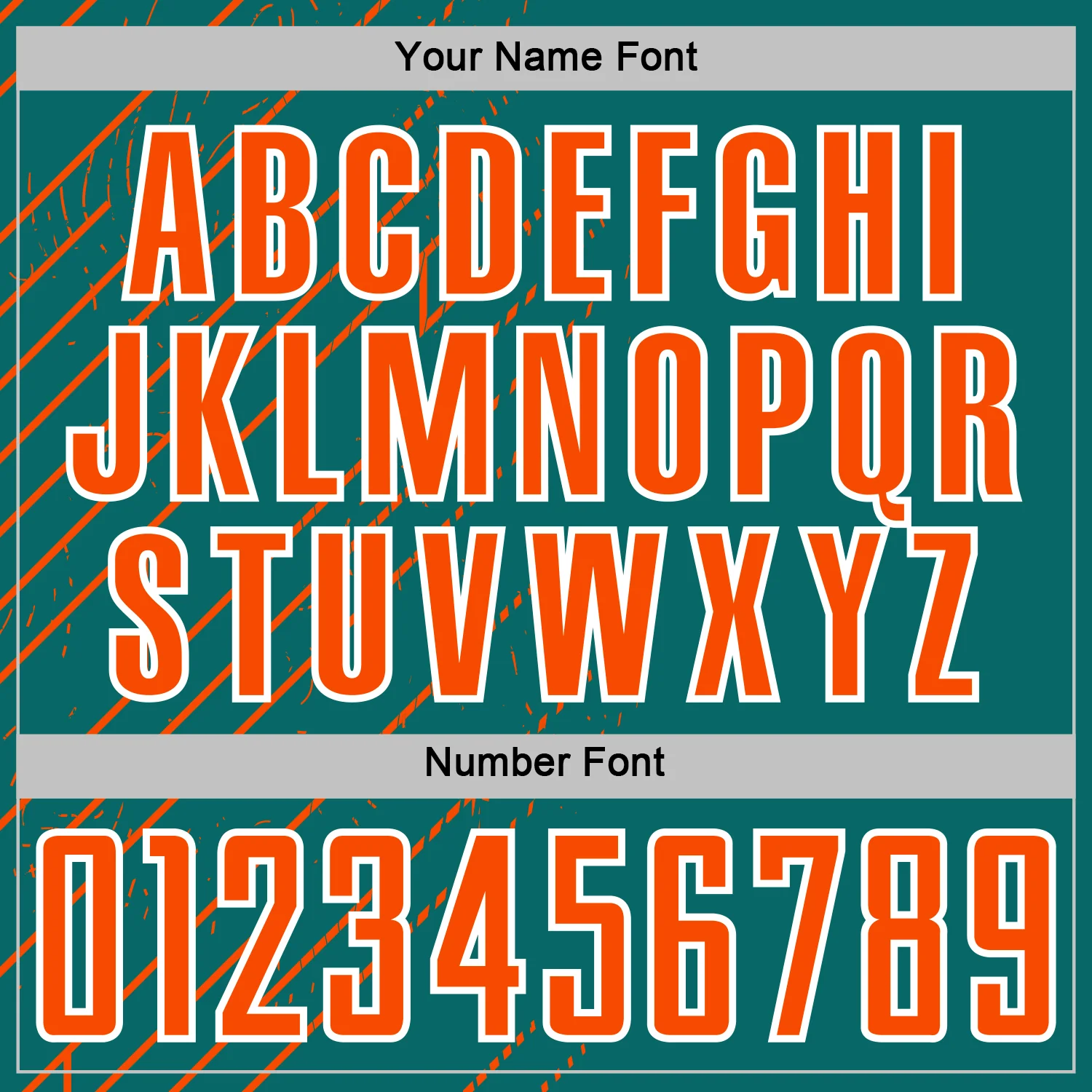 Custom Teal Orange-White Lines Sports Sublimation Soccer Uniform Jersey - Image 6