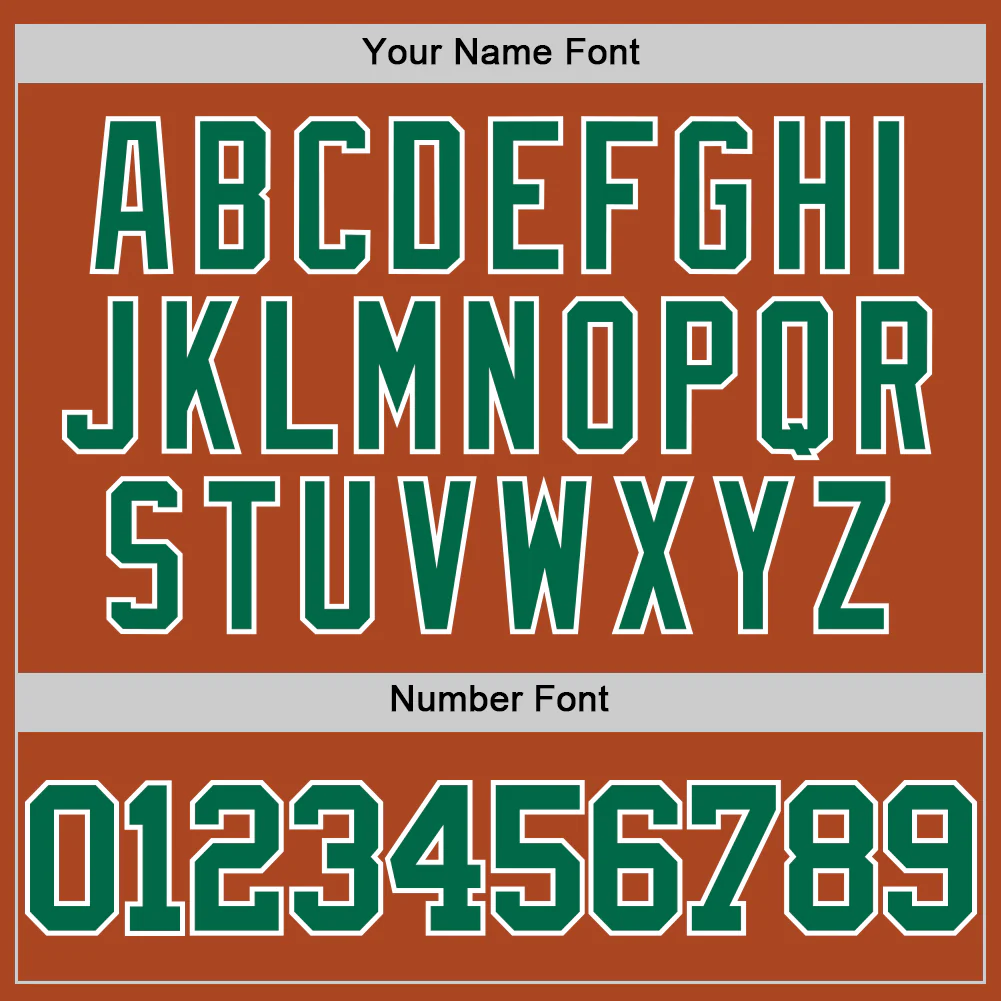 Custom Texas Orange Kelly Green-White Authentic Basketball Jersey - Image 4