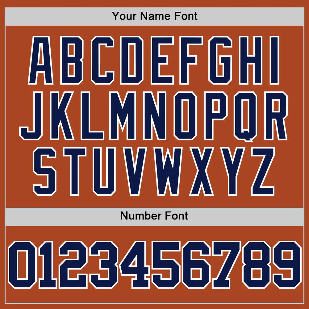 Custom Texas Orange Navy-White Authentic Basketball Jersey - Image 4