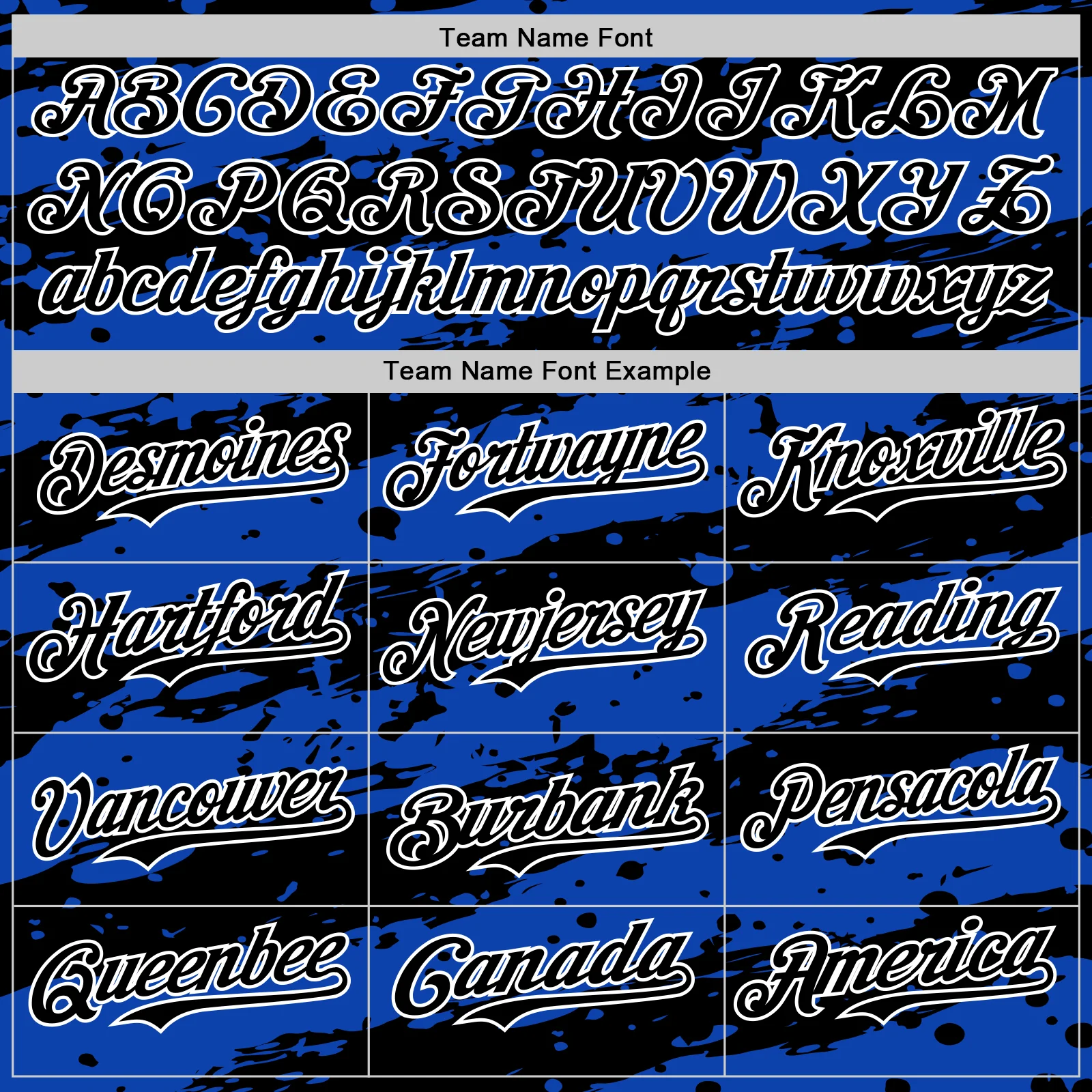 Custom Thunder Blue Black-White Paint Splash Stripe Authentic Baseball Jersey - Image 4
