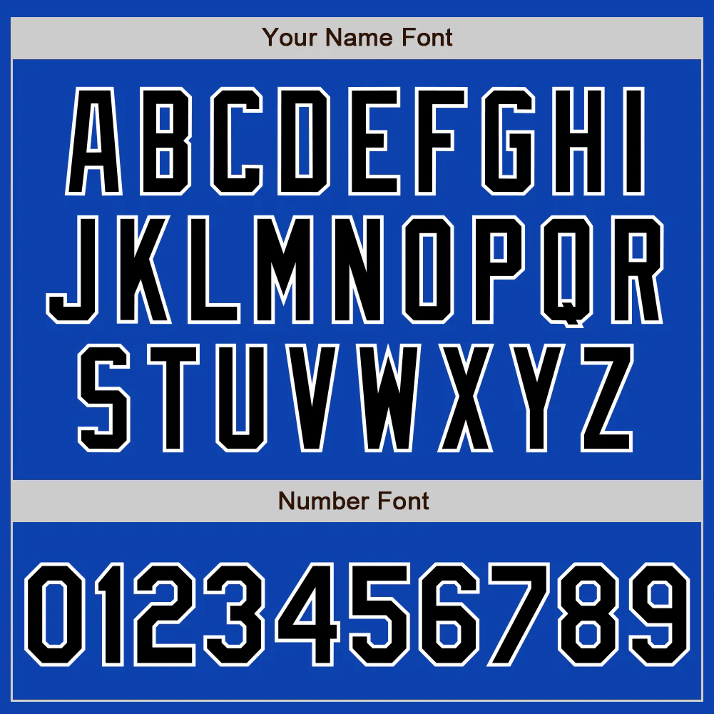 Custom Thunder Blue Black-White Authentic Baseball Jersey - Image 4