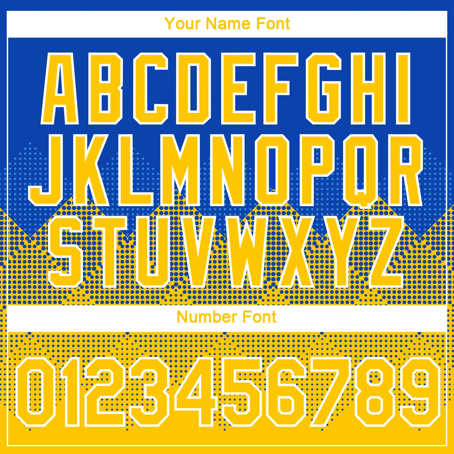 Custom Thunder Blue Yellow-White 3D Pattern Design Gradient Square Shapes Performance T-Shirt - Image 4