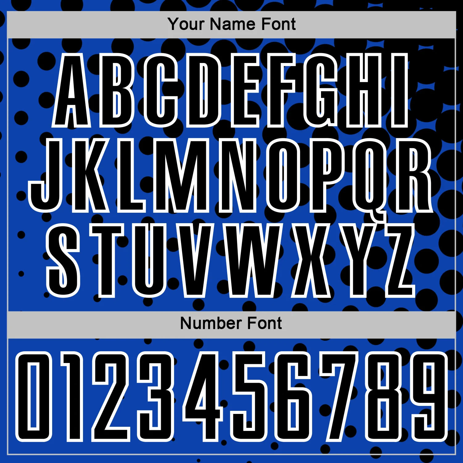 Custom Thunder Blue Black-White Modern Polka Dot Sublimation Soccer Uniform Jersey - Image 6