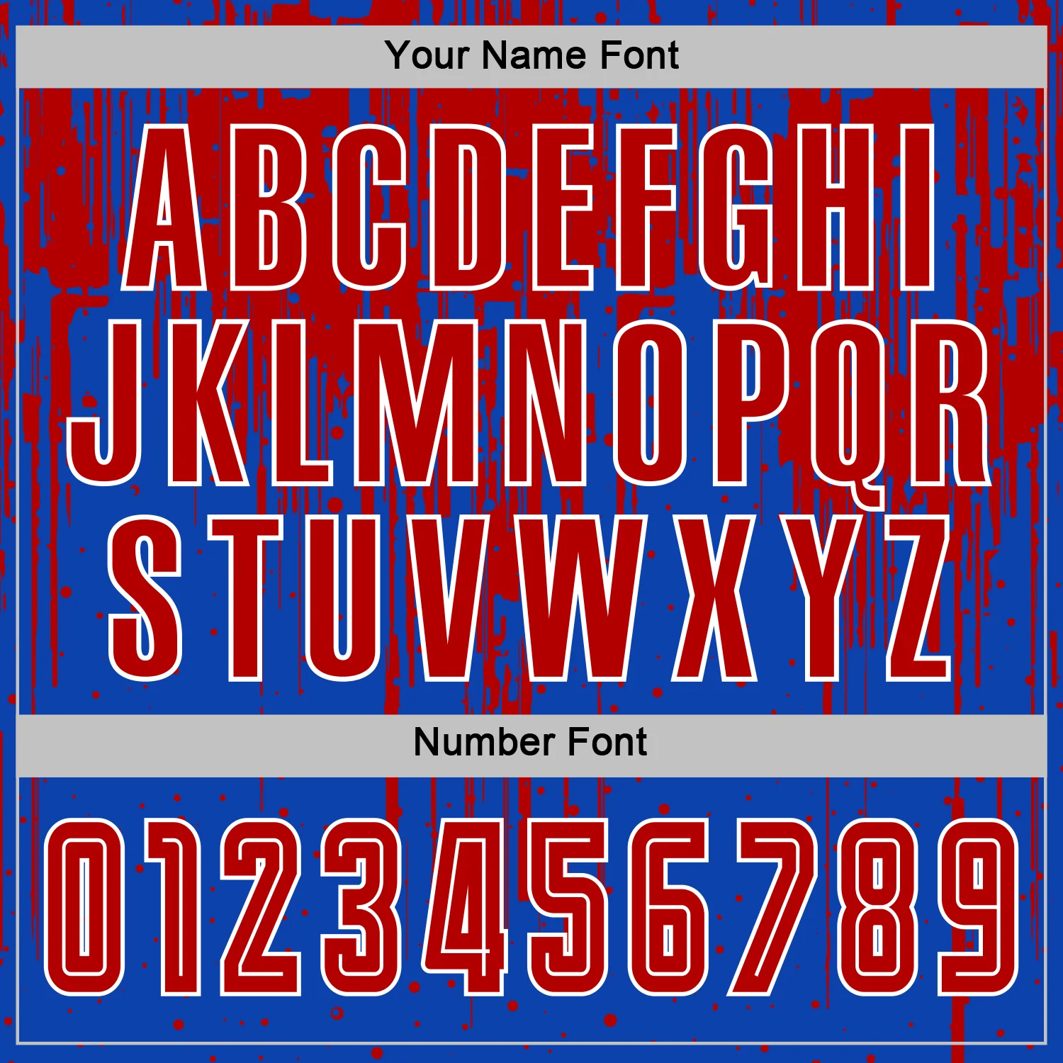 Custom Thunder Blue Red-White Dripping Splatte Pattern Sports Sublimation Soccer Uniform Jersey - Image 6