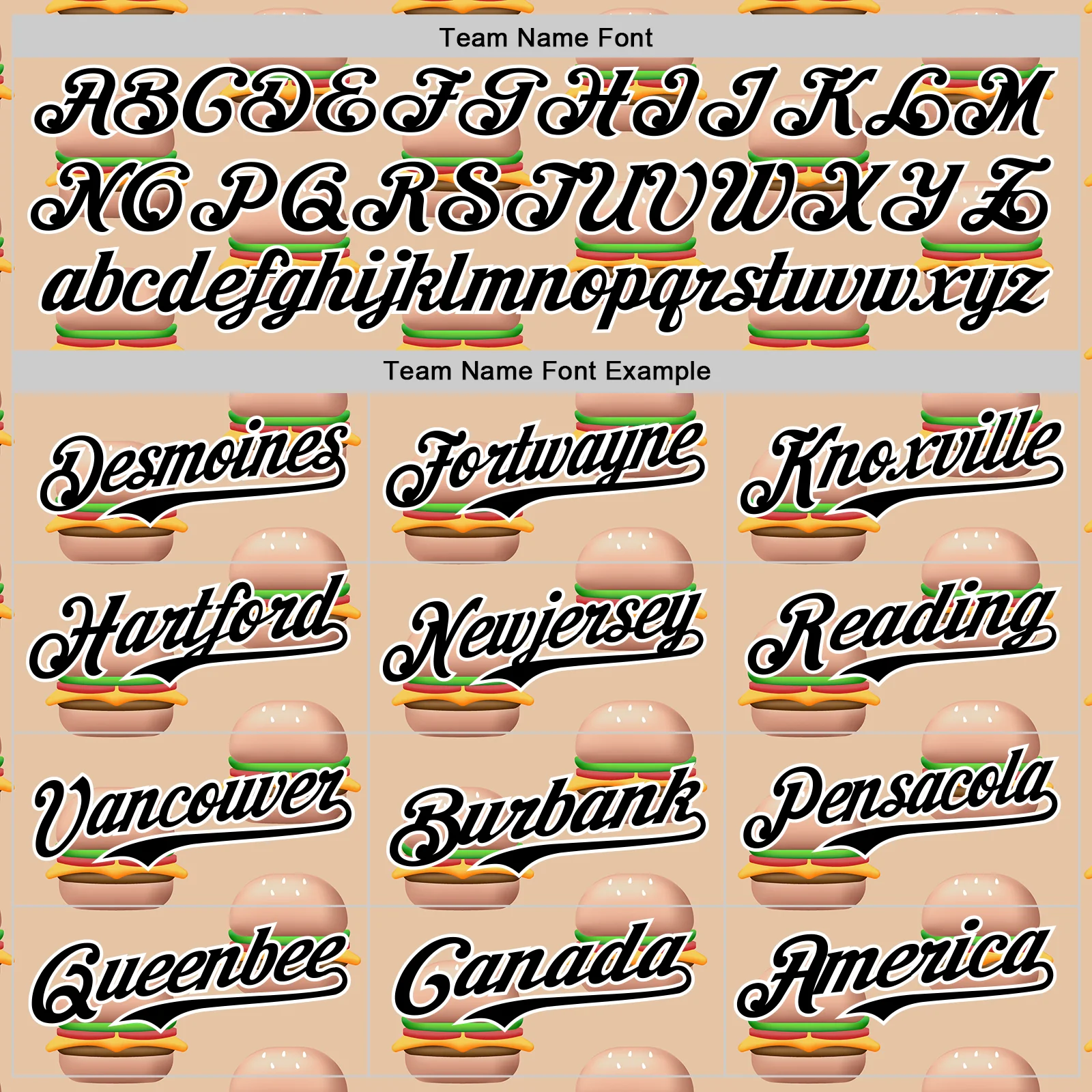 Custom Vegas Gold Black-White 3D Pattern Design Foodie Fast Food Burger Authentic Baseball Jersey - Image 4