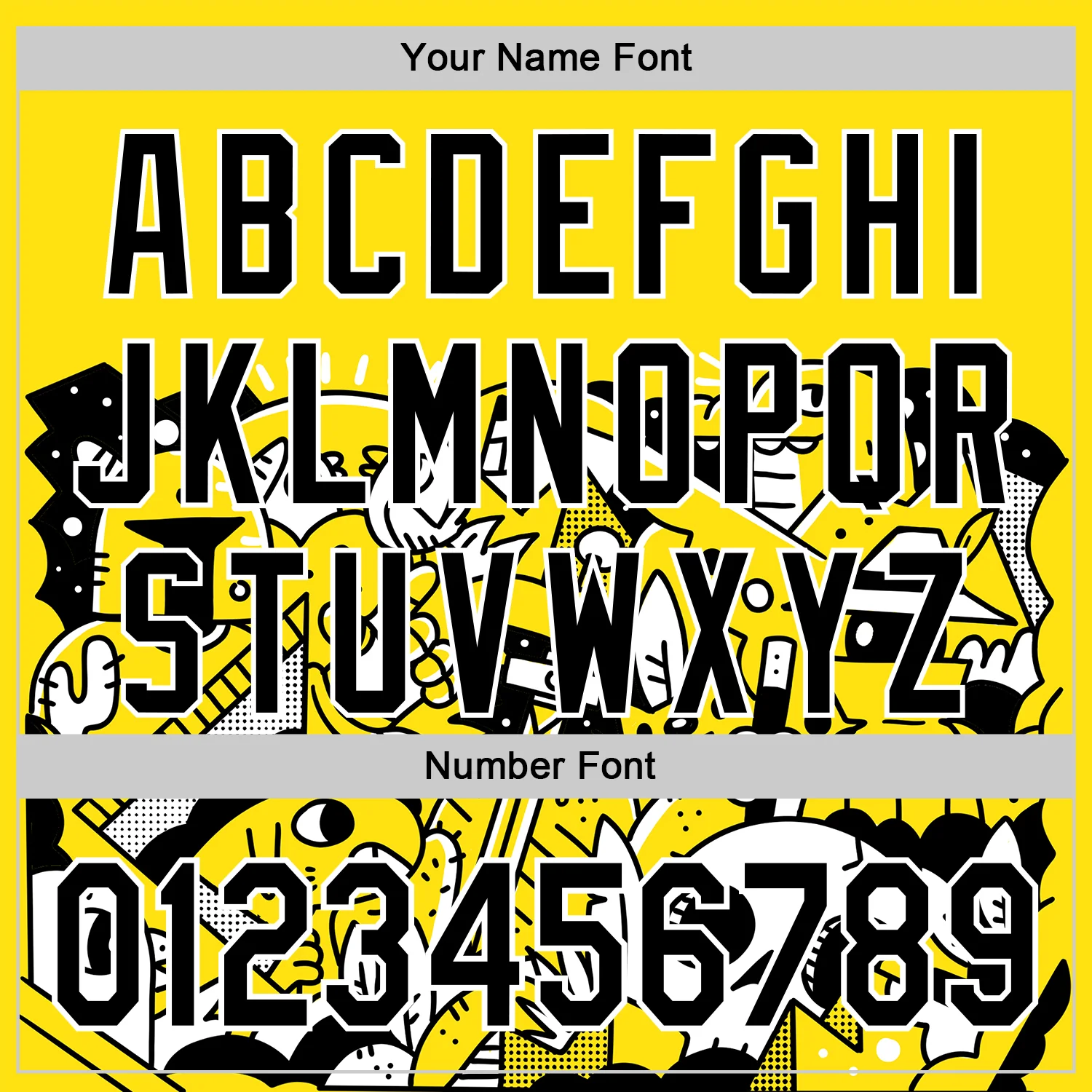 Custom Yellow Black-White 3D Geo Law Fantasy Road Authentic Baseball Jersey - Image 5