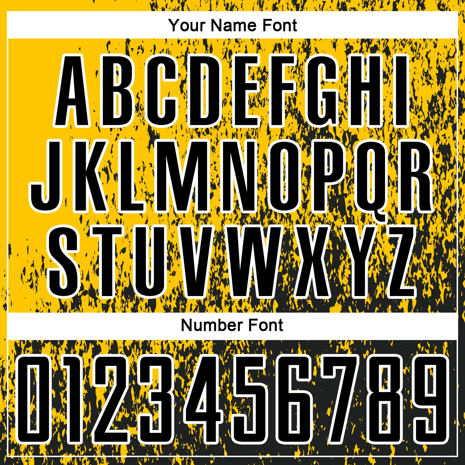 Custom Yellow Black-White Abstract Fragment Art Sublimation Soccer Uniform Jersey - Image 6