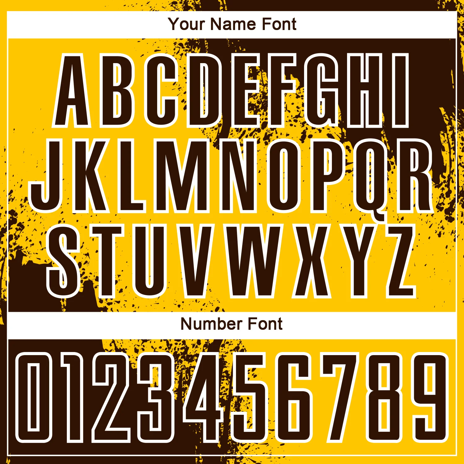 Custom Yellow Brown-White Abstract Brush Stroke Sports Sublimation Soccer Uniform Jersey - Image 6