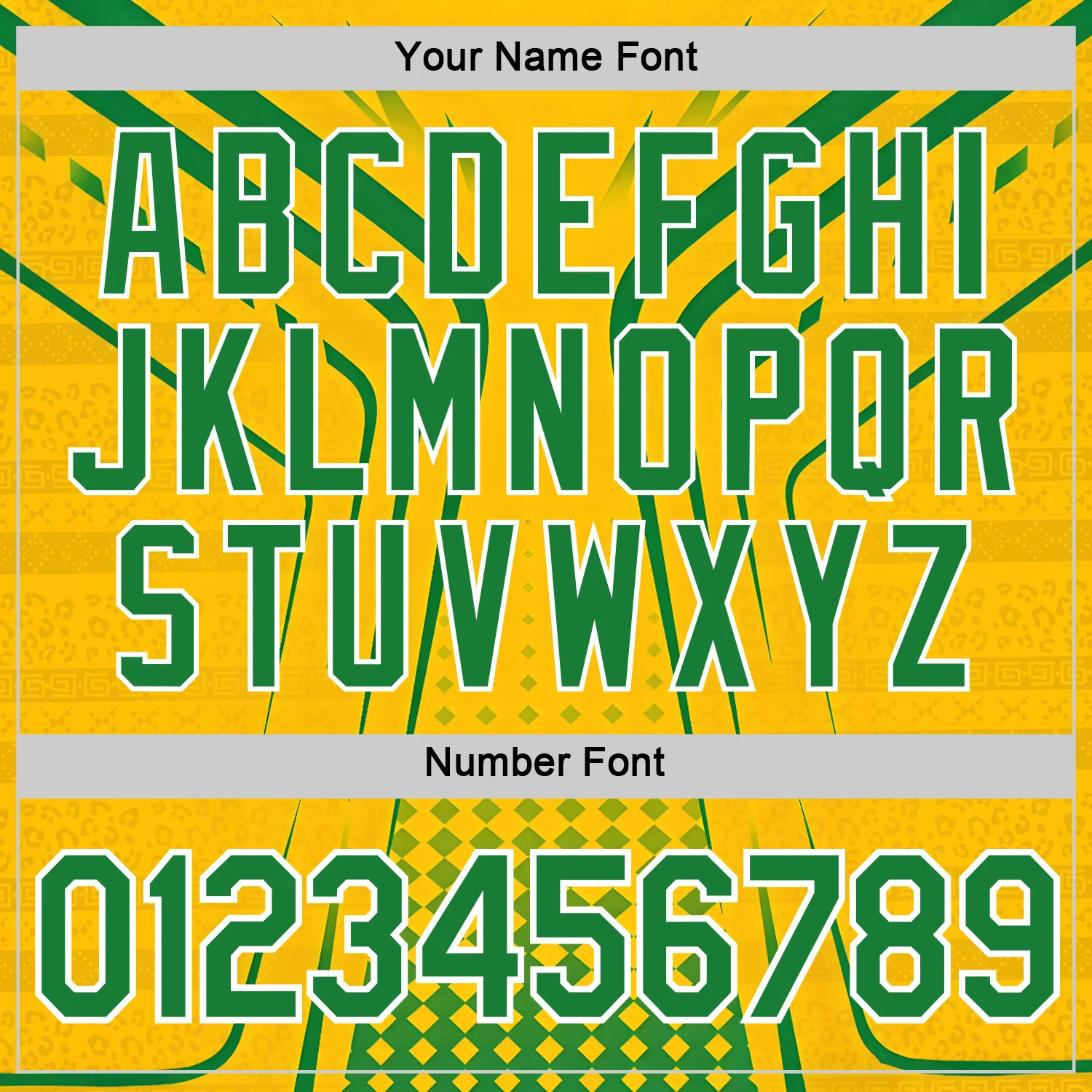 Custom Yellow Green White-Black South Africa Soccer Jersey Performance T-Shirt - Image 4