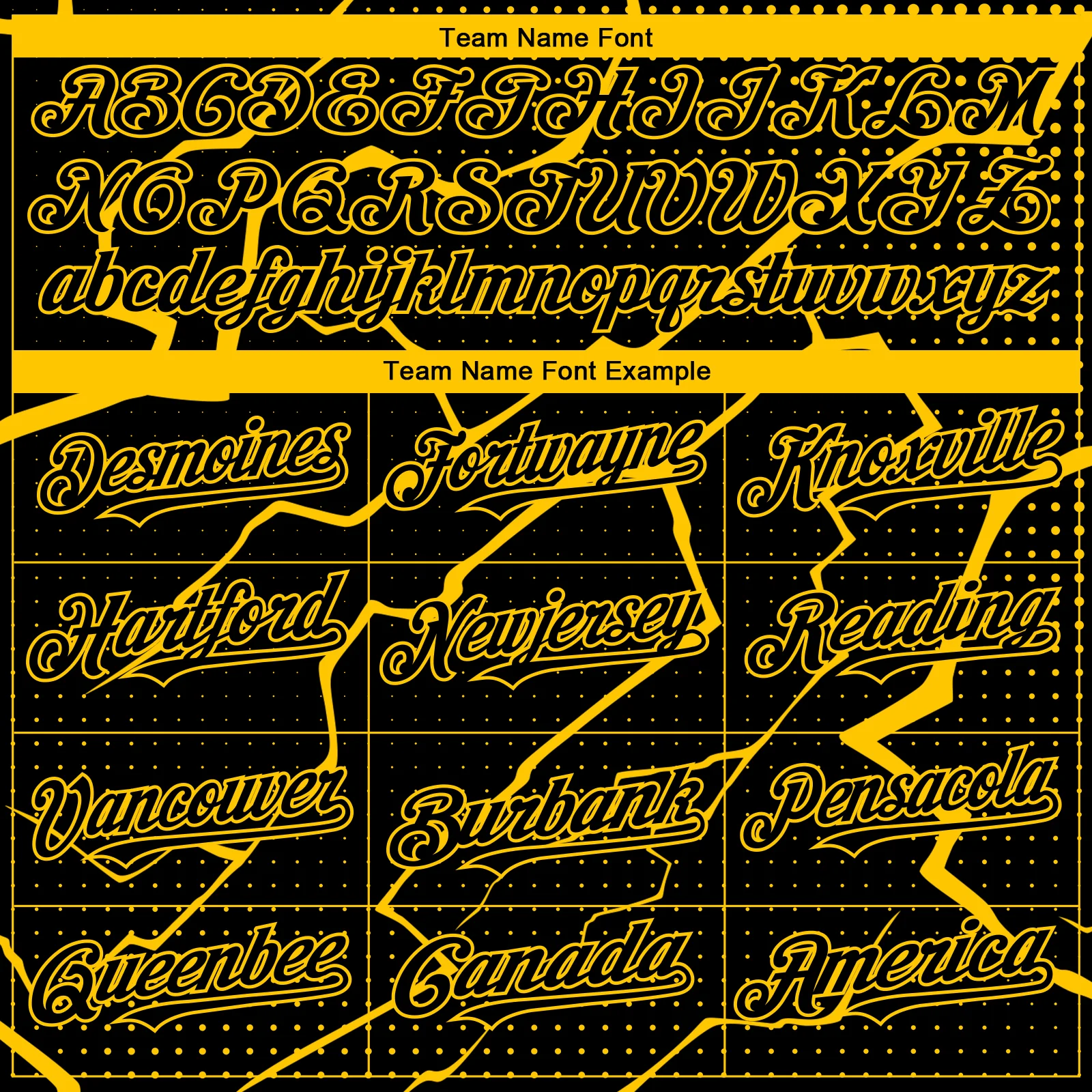 Custom Black Yellow Lightning Polka Dot Authentic Baseball Jersey - Image 4