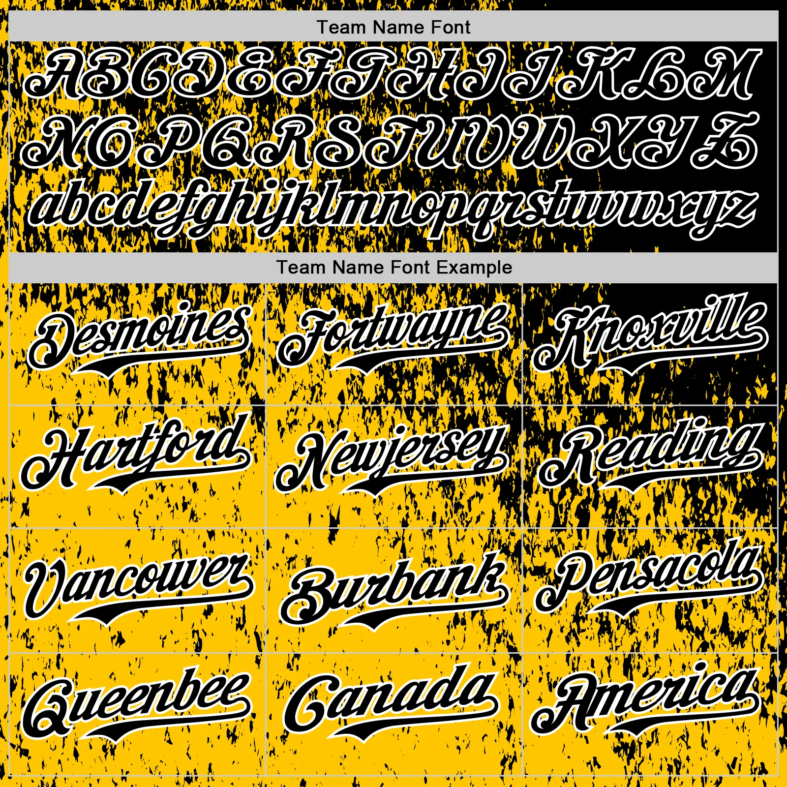 Custom Black Yellow-White Abstract Fragment Splatter Authentic Baseball Jersey - Image 4