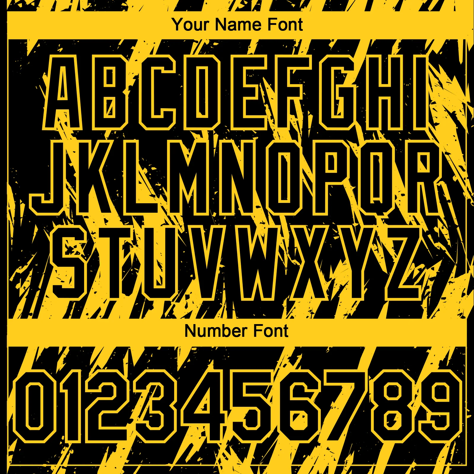 Custom Black Yellow Splatter Torn Sharp Brush Stroke Authentic Baseball Jersey - Image 5