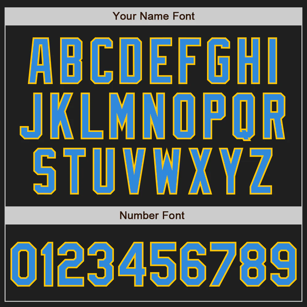 Custom Black Electric Blue-Yellow Authentic Baseball Jersey - Image 5