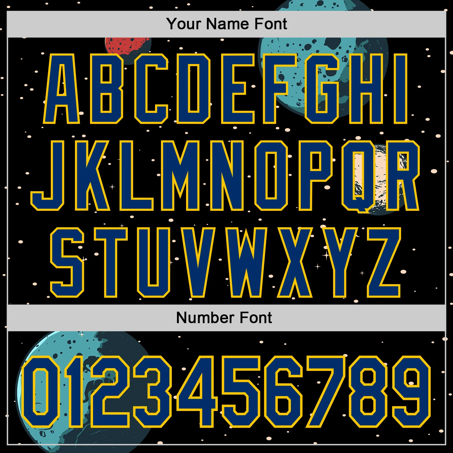 Custom Black US Navy Blue-Yellow Alien UFO Interstellar Starship Galaxy Authentic Baseball Jersey - Image 5