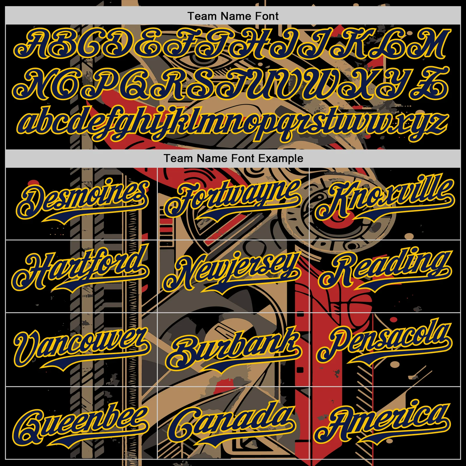 Custom Black Navy-Yellow 3D Pattern Design Burner Costumes Abstract Shape Authentic Baseball Jersey - Image 4