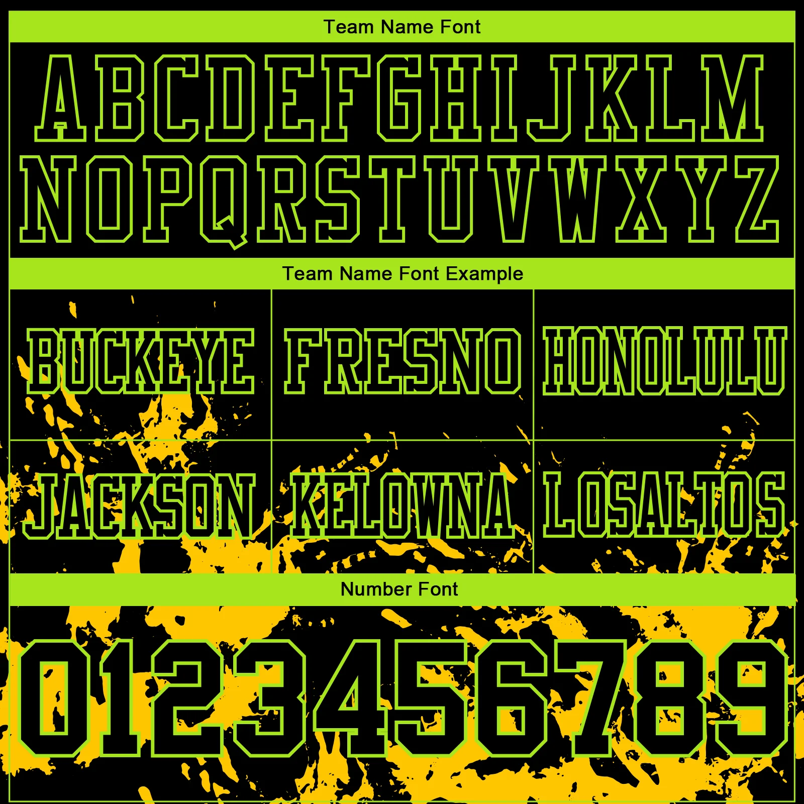 Custom Black Yellow-Neon Green 3D Pattern Splash Authentic Football Jersey - Image 4