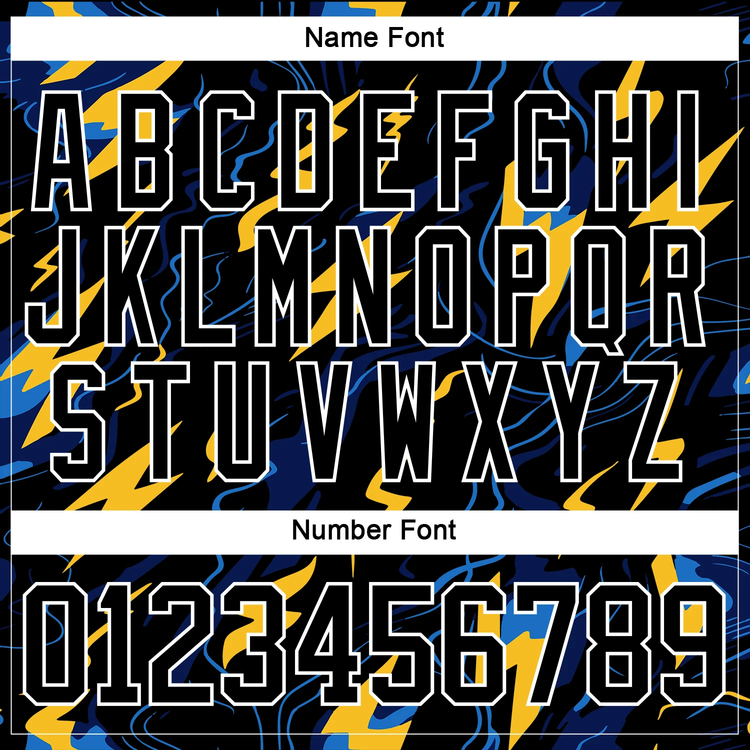 Custom Black Yellow Blue-White Lightning Hockey Lace Neck Jersey - Image 7