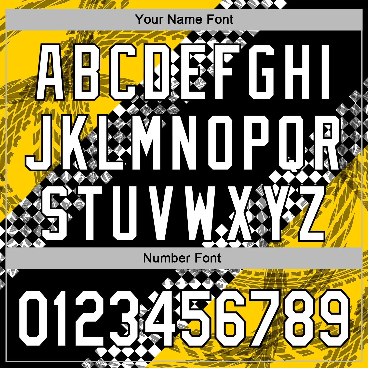 Custom Black White-Yellow 3D Pattern Design Formula Auto Car Racing Motorsport Sports Pullover Sweatshirt Hoodie - Image 4