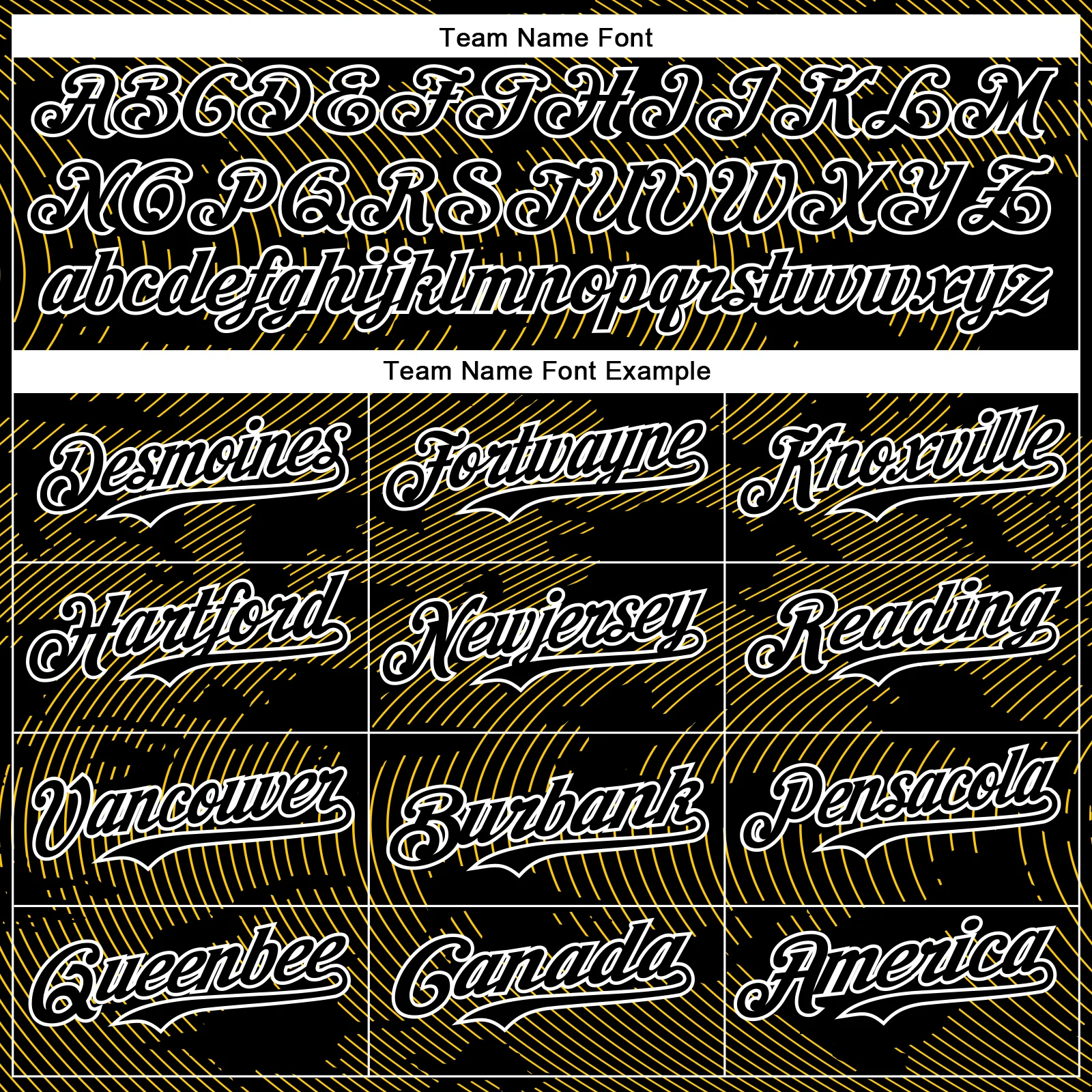 Custom Black Yellow-White Curve Lines Bomber Full-Snap Varsity Letterman Hoodie Jacket - Image 5