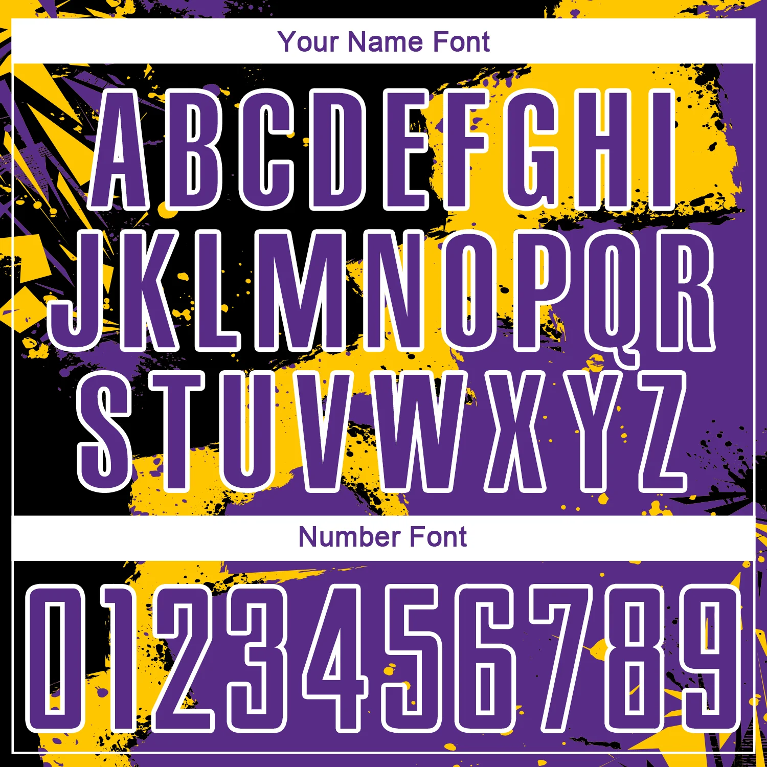Custom Black Purple-Yellow Spalsh Sublimation Soccer Uniform Jersey - Image 6