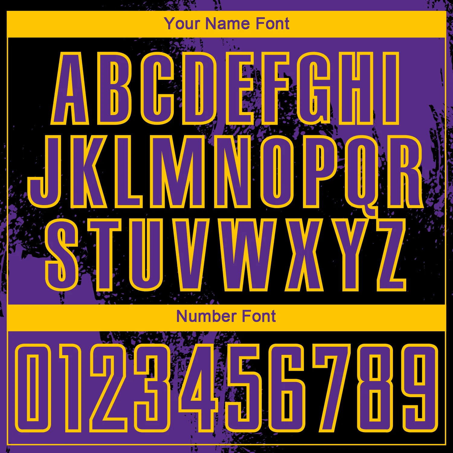 Custom Black Purple-Yellow Abstract Brush Stroke Sports Sublimation Soccer Uniform Jersey - Image 6