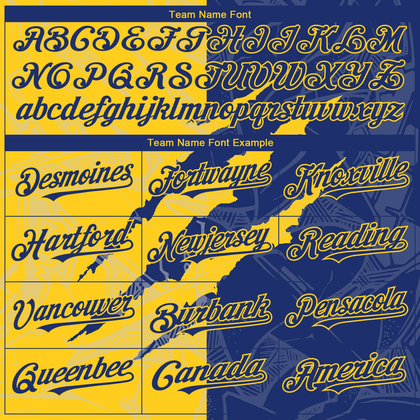 Custom Graffiti Pattern Royal-Yellow 3D Scratch Authentic Baseball Jersey - Image 4