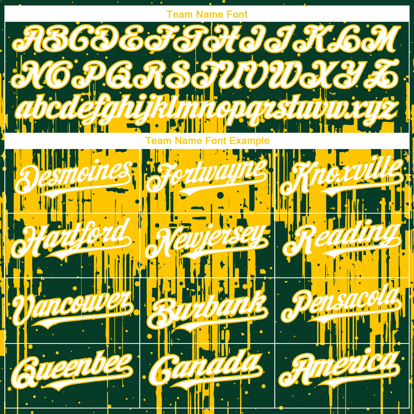 Custom Green White-Yellow Dripping Splatter Paint Authentic Baseball Jersey - Image 4