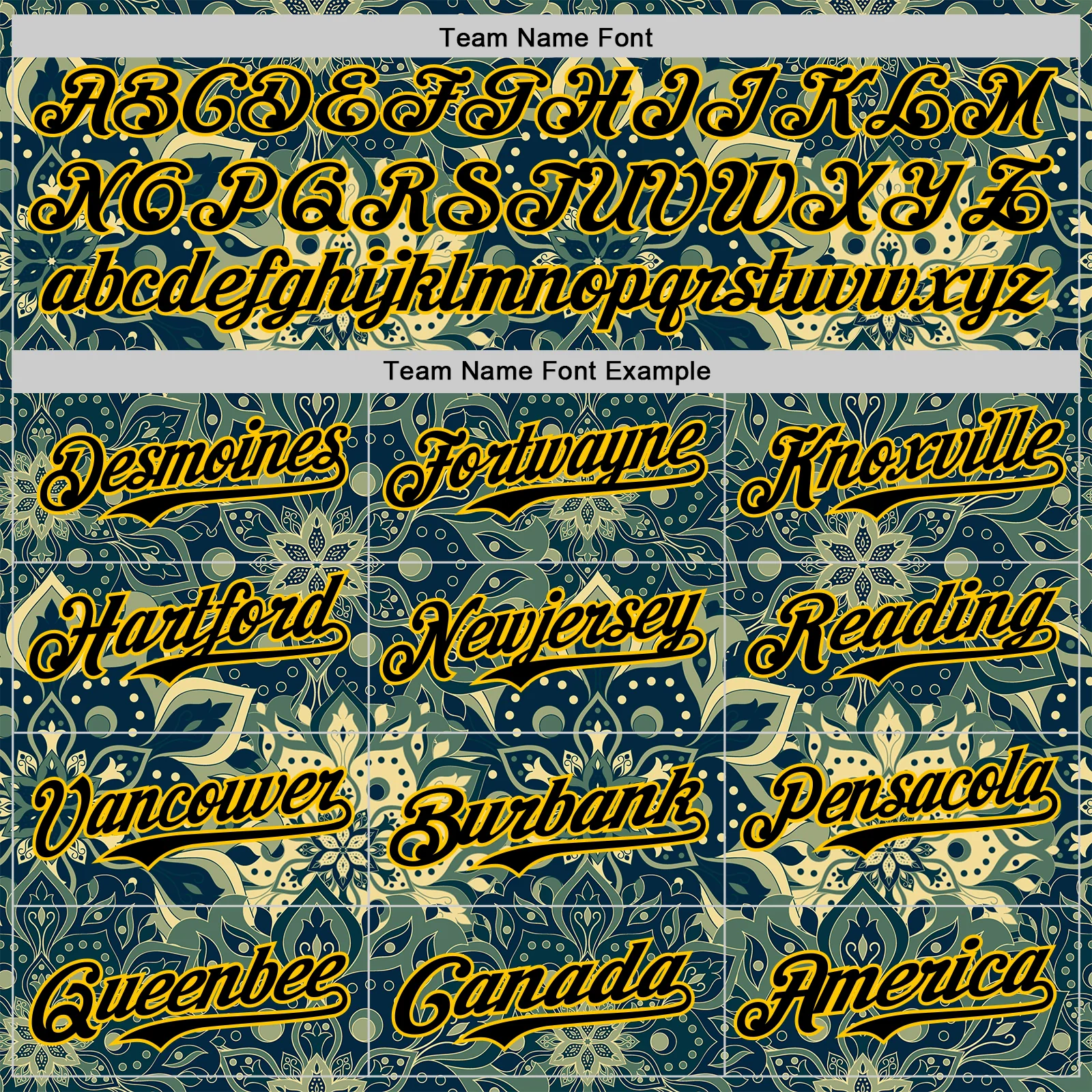 Custom Green Black-Yellow 3D Pattern Design Burner Costumes Paisley Bandana Authentic Baseball Jersey - Image 4