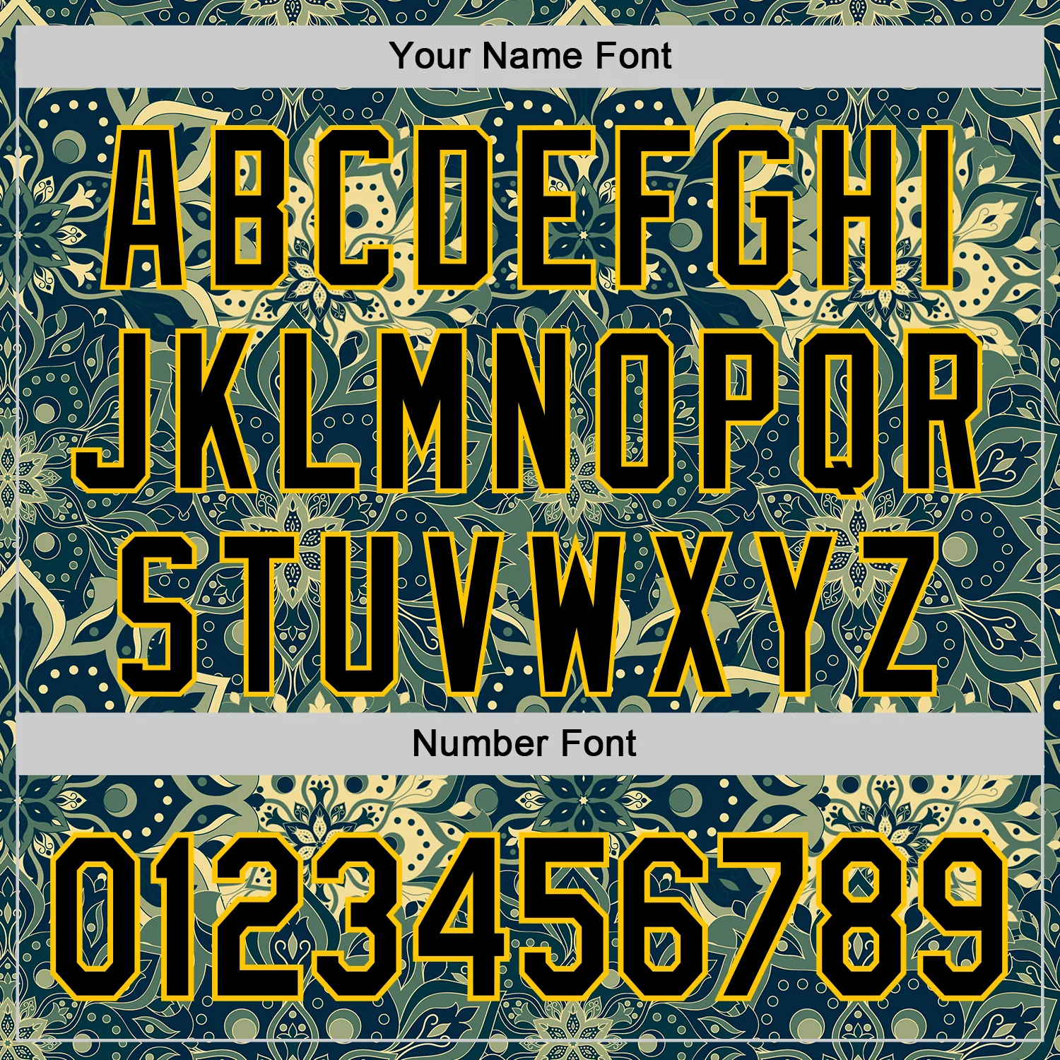 Custom Green Black-Yellow 3D Pattern Design Burner Costumes Paisley Bandana Authentic Baseball Jersey - Image 5