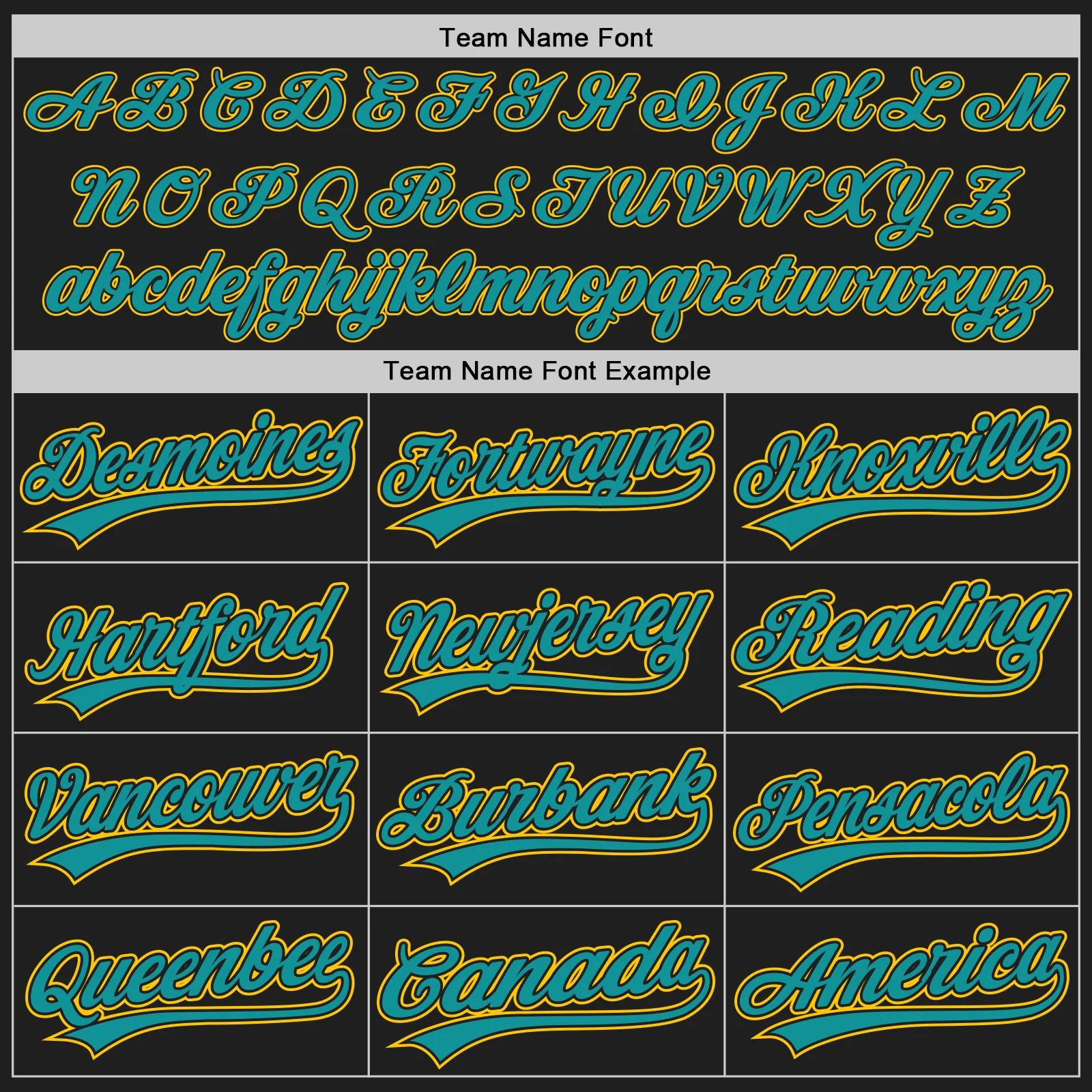 Custom Stitched Black Teal-Yellow Baseball Pullover Sweatshirt Hoodie - Image 3