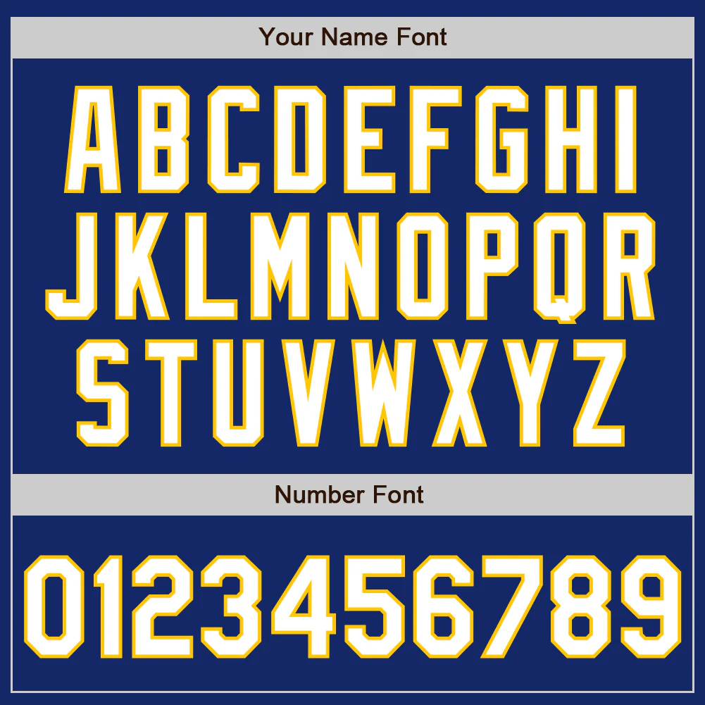 Custom Stitched Royal White-Yellow Baseball Pullover Sweatshirt Hoodie - Image 4