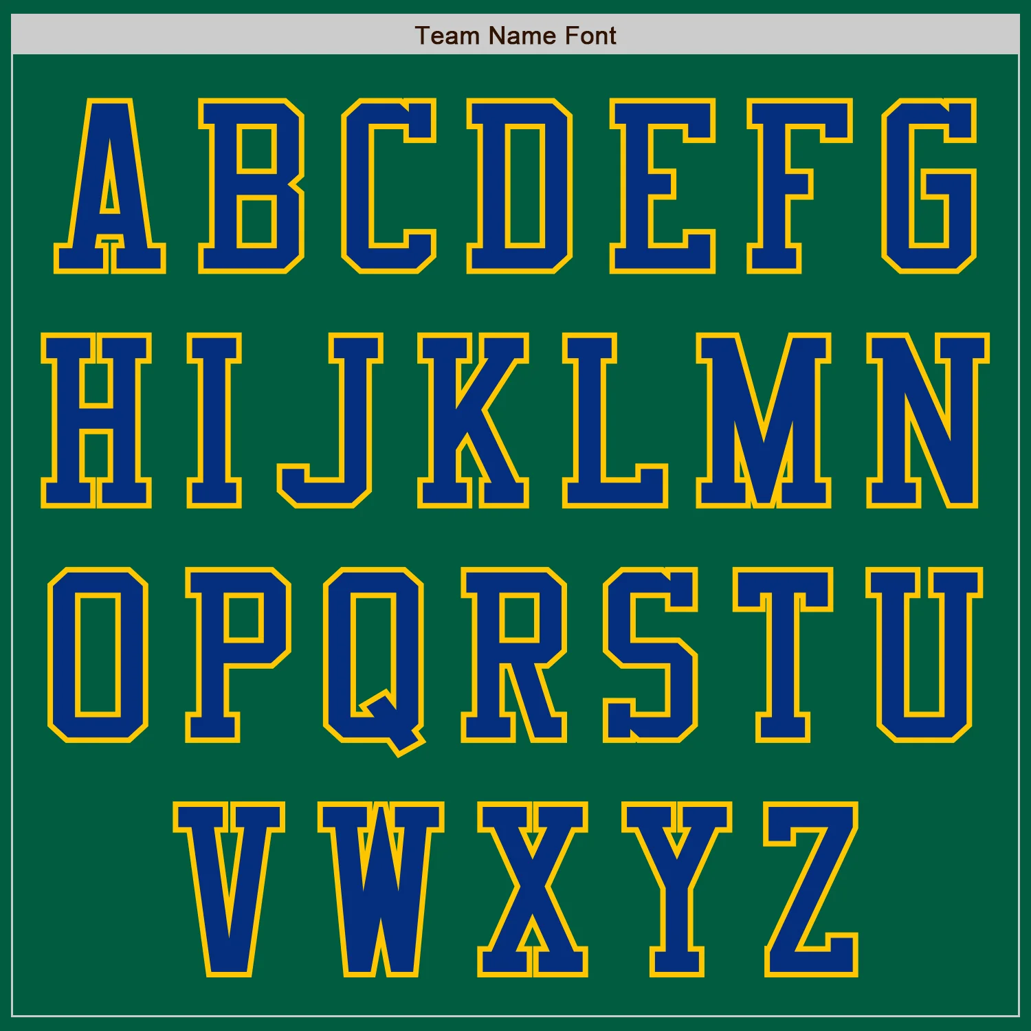 Custom Kelly Green Royal-Yellow Authentic Baseball Jersey - Image 3