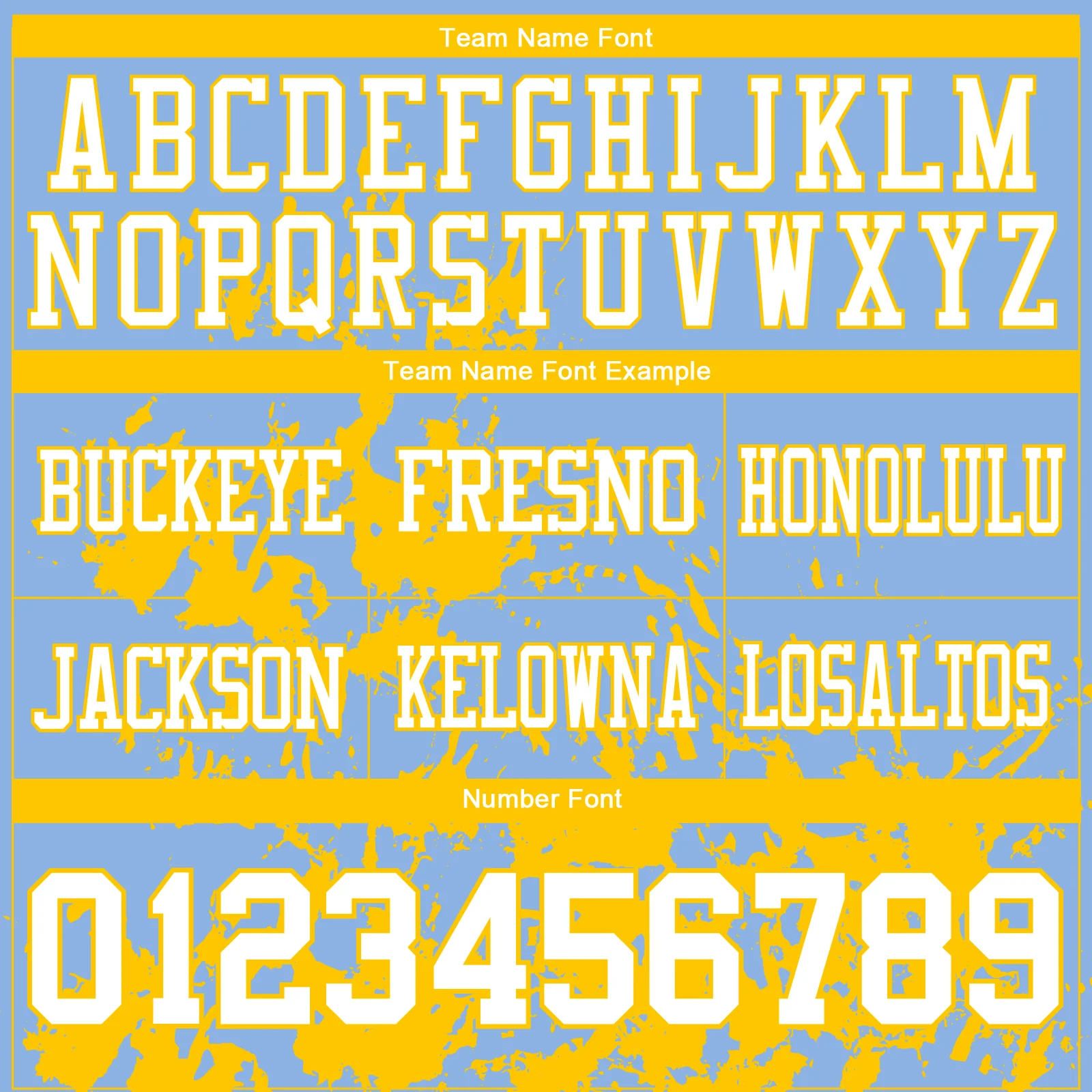 Custom Light Blue White-Yellow 3D Pattern Splash Authentic Football Jersey - Image 3