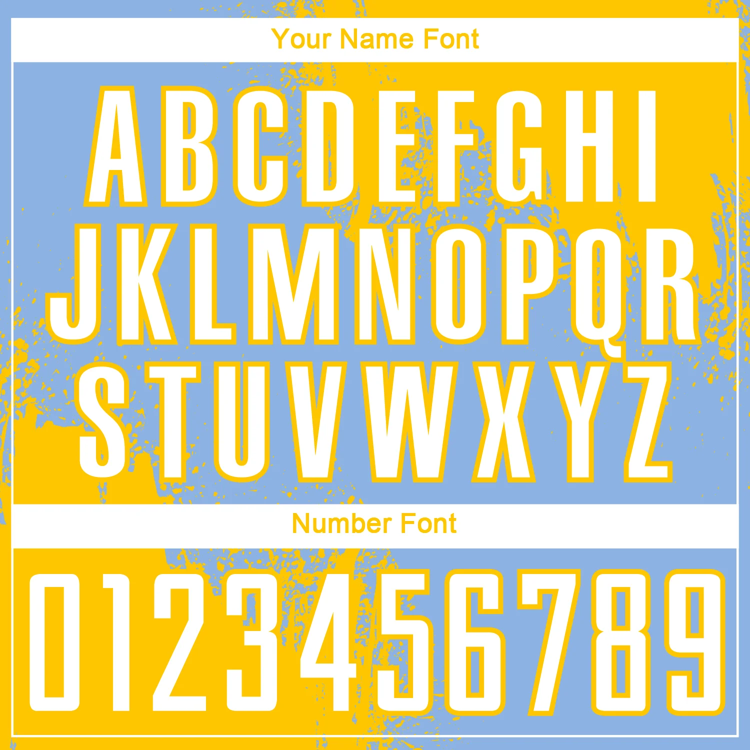 Custom Light Blue White-Yellow Abstract Brush Stroke Sports Sublimation Soccer Uniform Jersey - Image 6