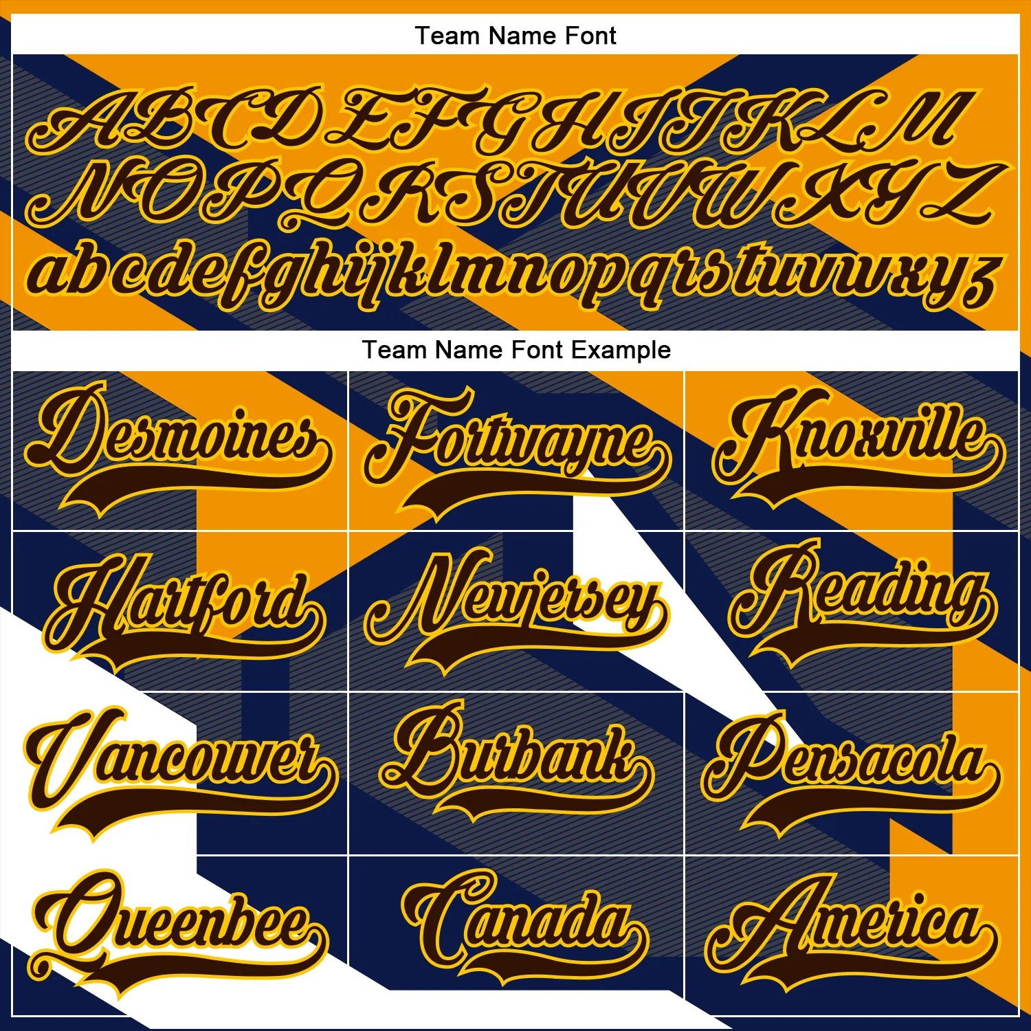 Custom Navy Brown Yellow-White 3D Pattern Cyber Mecha E-sport Hockey Jersey - Image 4
