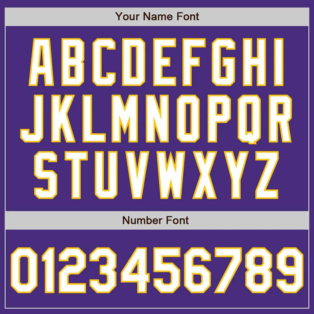 Custom Purple White-Yellow Authentic Baseball Jersey - Image 8