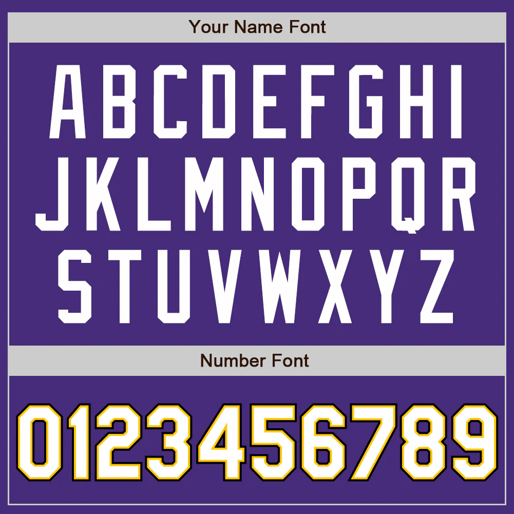 Custom Purple White Yellow-Black Authentic Baseball Jersey - Image 5