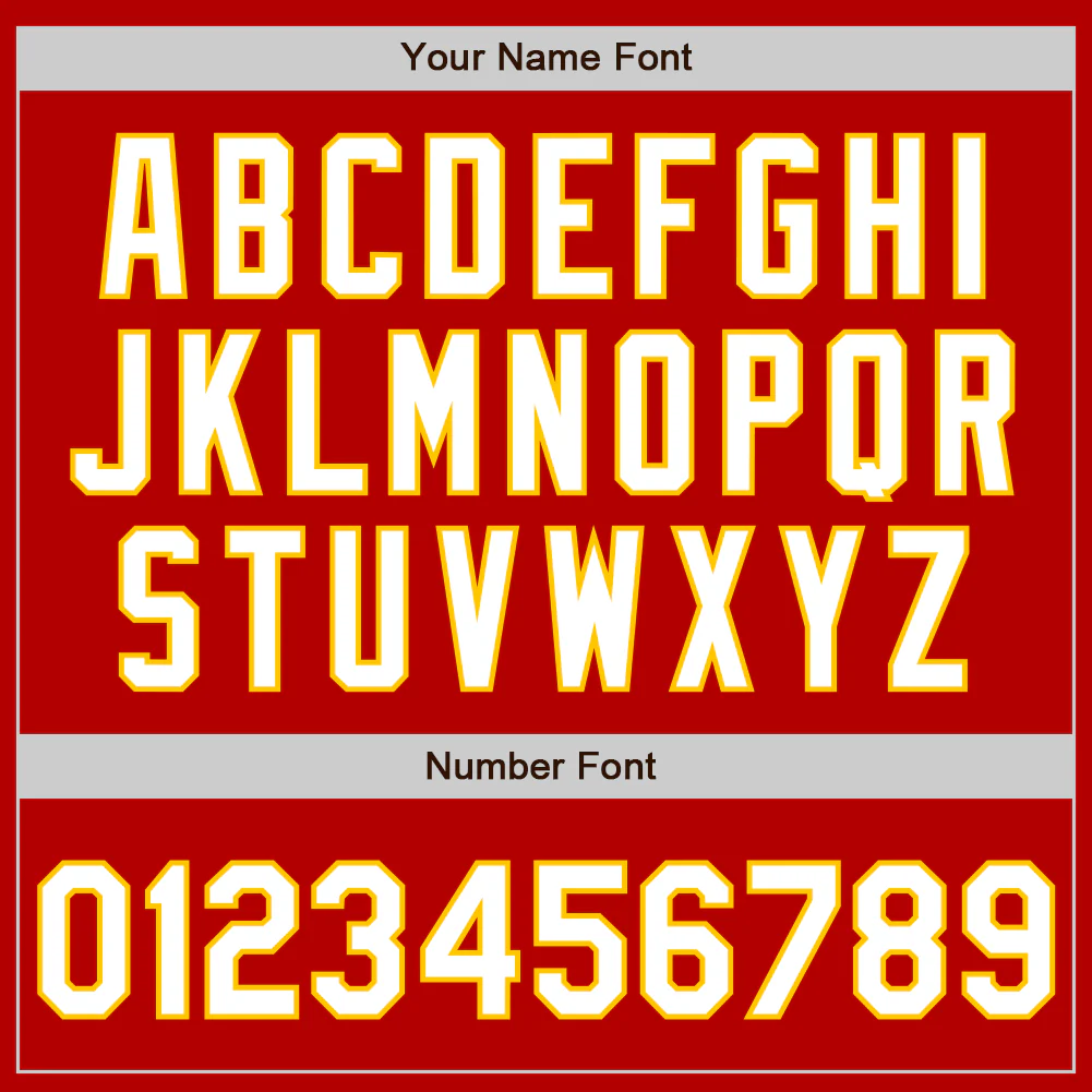 Custom Red White-Yellow Authentic Baseball Jersey - Image 4