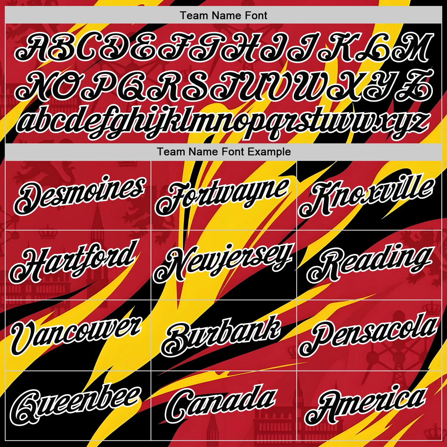 Custom Red Black Yellow-White Belgium Soccer Jersey Performance T-Shirt - Image 3