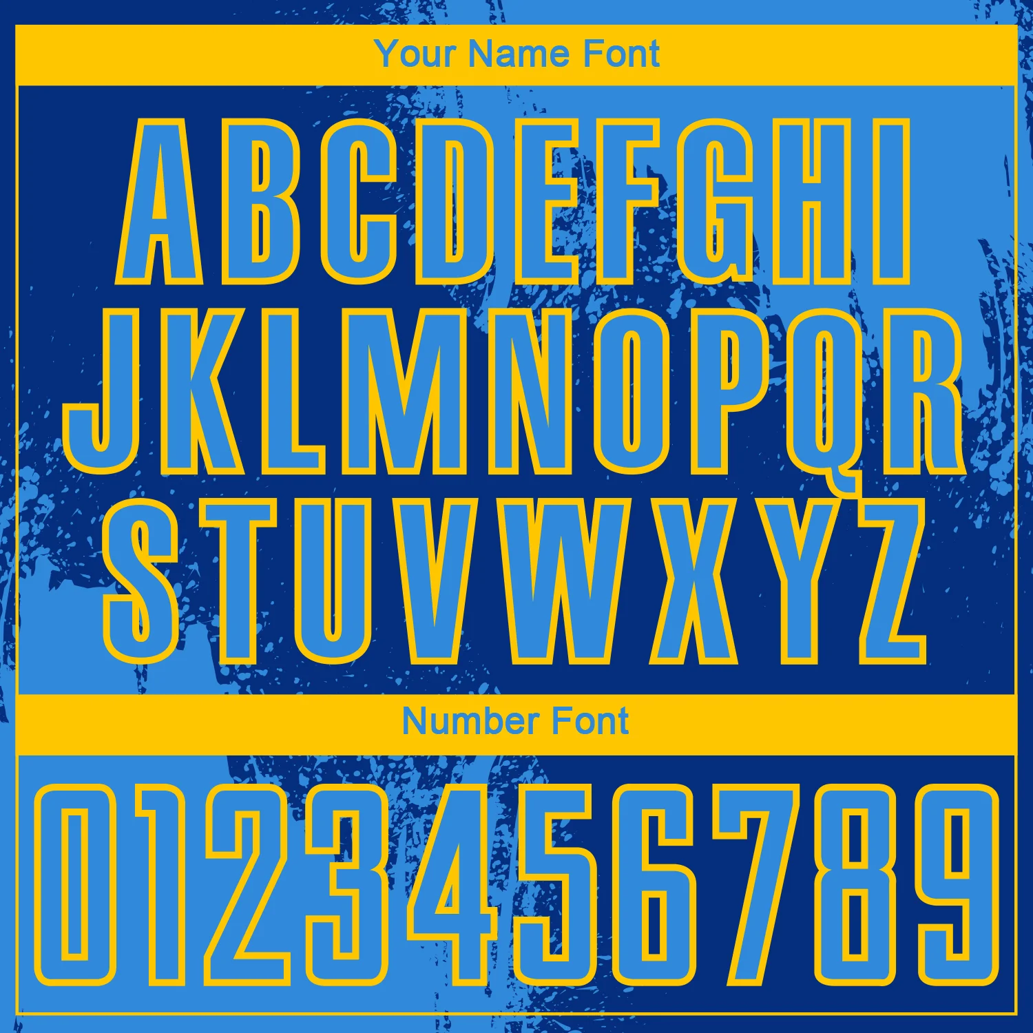 Custom Royal Powder Blue-Yellow Abstract Brush Stroke Sports Sublimation Soccer Uniform Jersey - Image 6