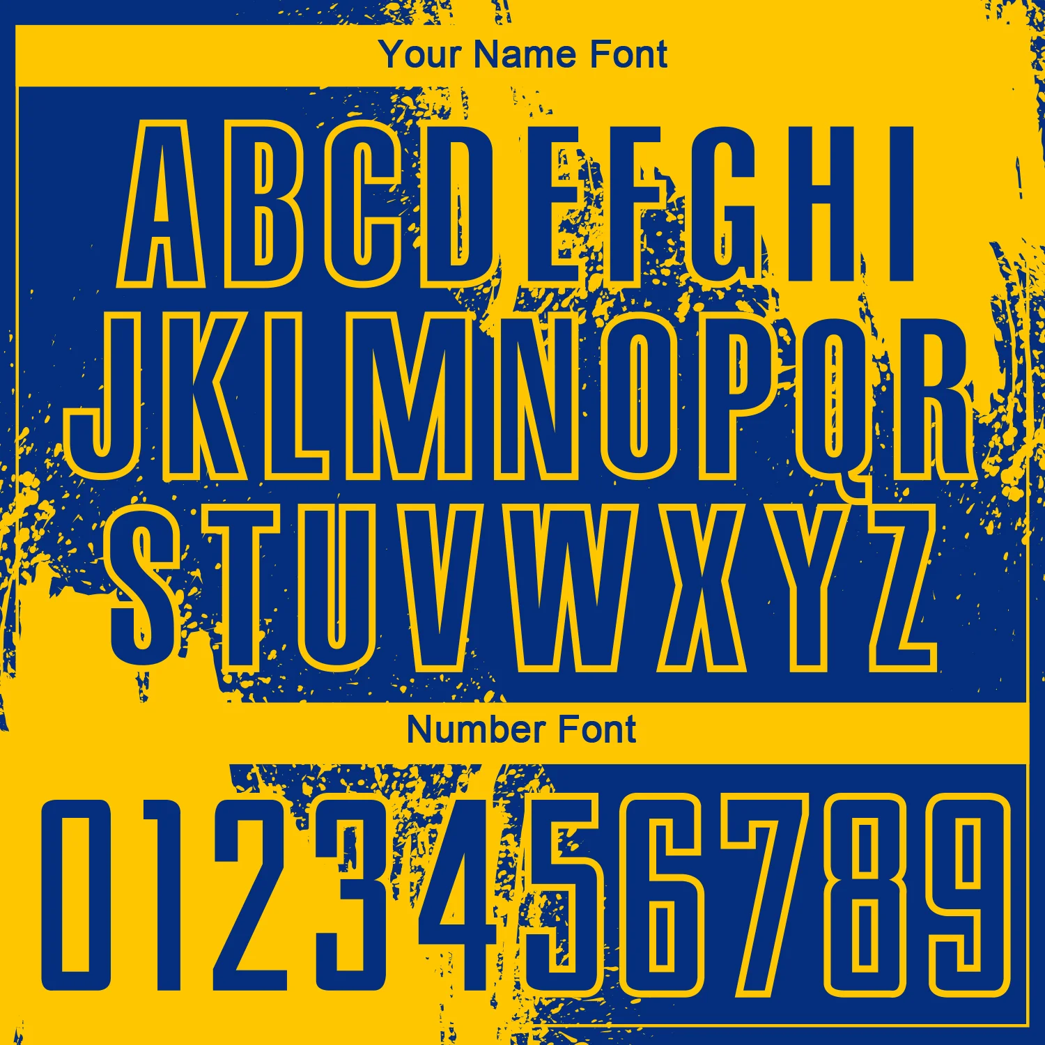 Custom Royal Yellow Abstract Brush Stroke Sports Sublimation Soccer Uniform Jersey - Image 6