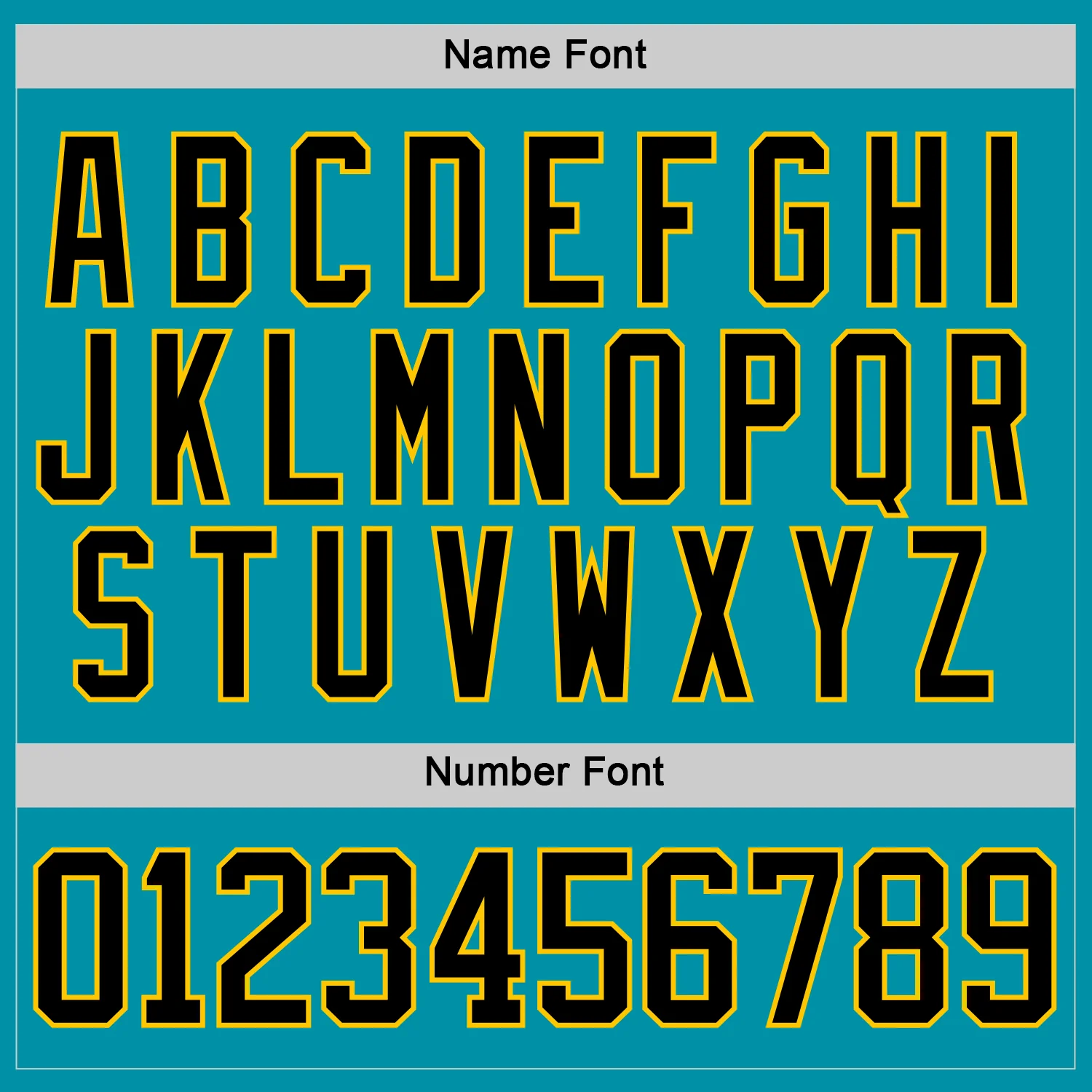 Custom Teal Black Yellow Gray-White Plaid Hockey Jersey - Image 7