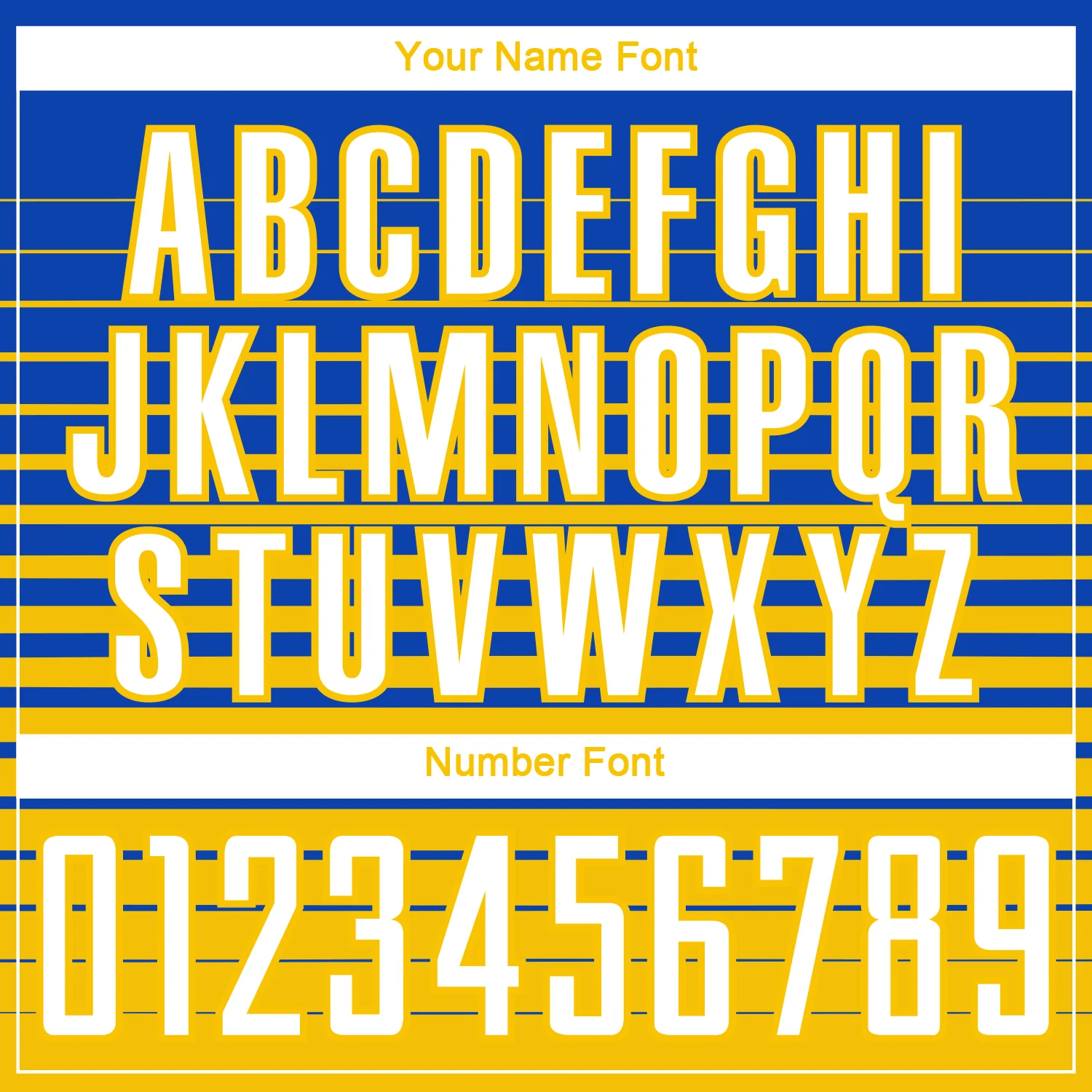 Custom Thunder Blue White-Yellow Gradient Pinstripe Sublimation Soccer Uniform Jersey - Image 6