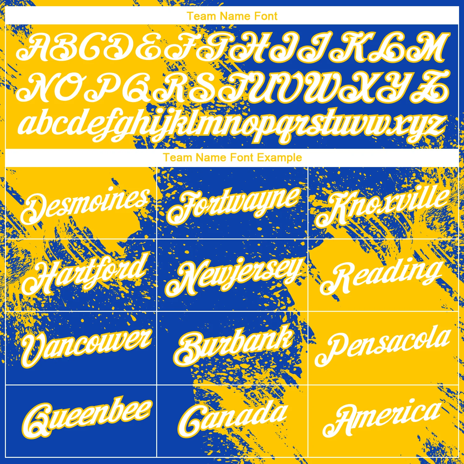 Custom Thunder Blue White-Yellow 3D Pattern Design Abstract Brush Stroke Performance T-Shirt - Image 3