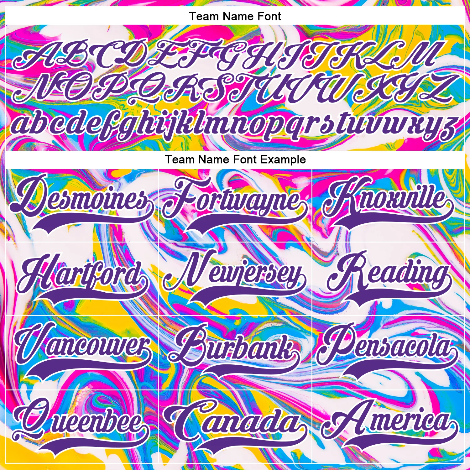 Custom White Purple Yellow Pink-Blue Trippy Psychedelic Fluid Hockey Lace Neck Jersey - Image 6